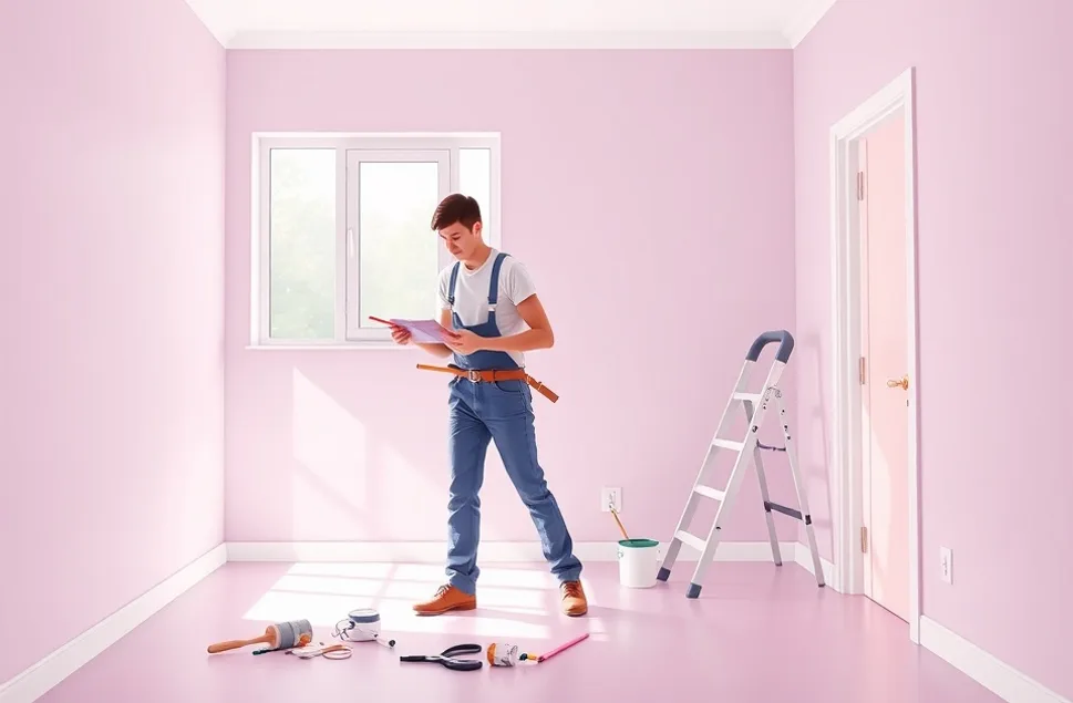 Intérieur rénové après travaux de peinture à Ramonville-Saint-Agne